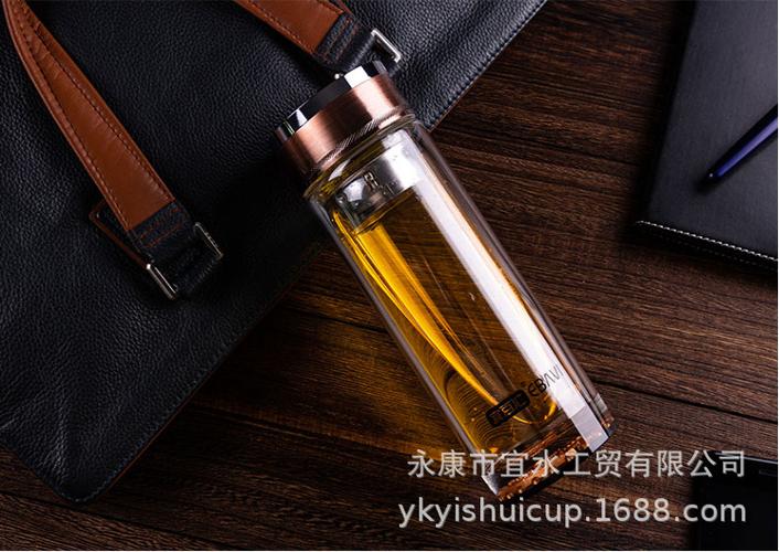 厂家直销玻璃杯子商务男女水杯日用百货批发茶杯车载高档花茶杯